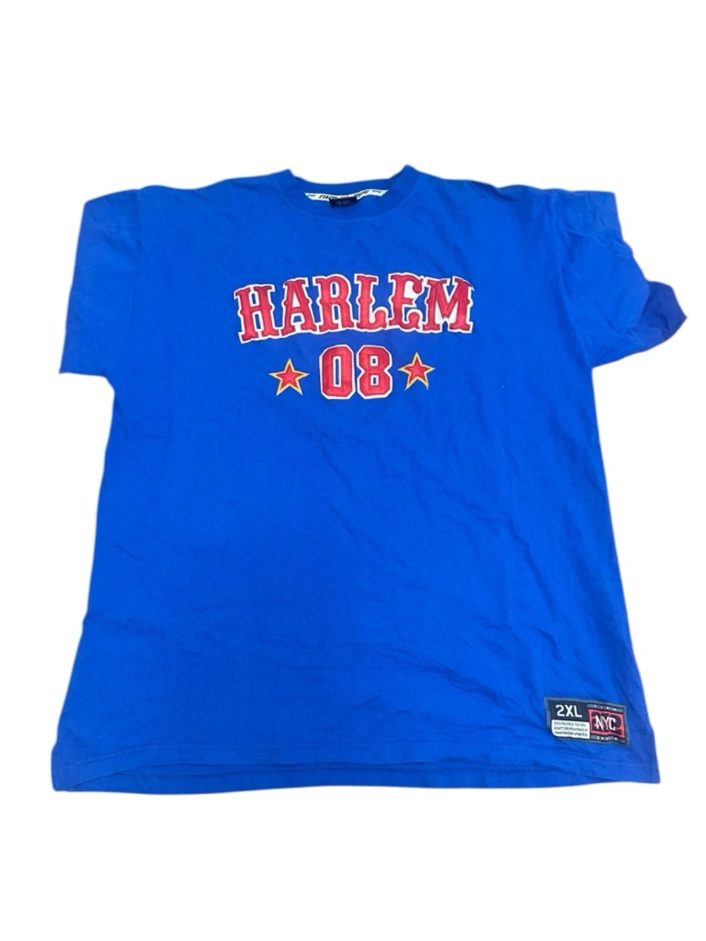 Harlem 08 Blue Graphic Tee - NYC Patch